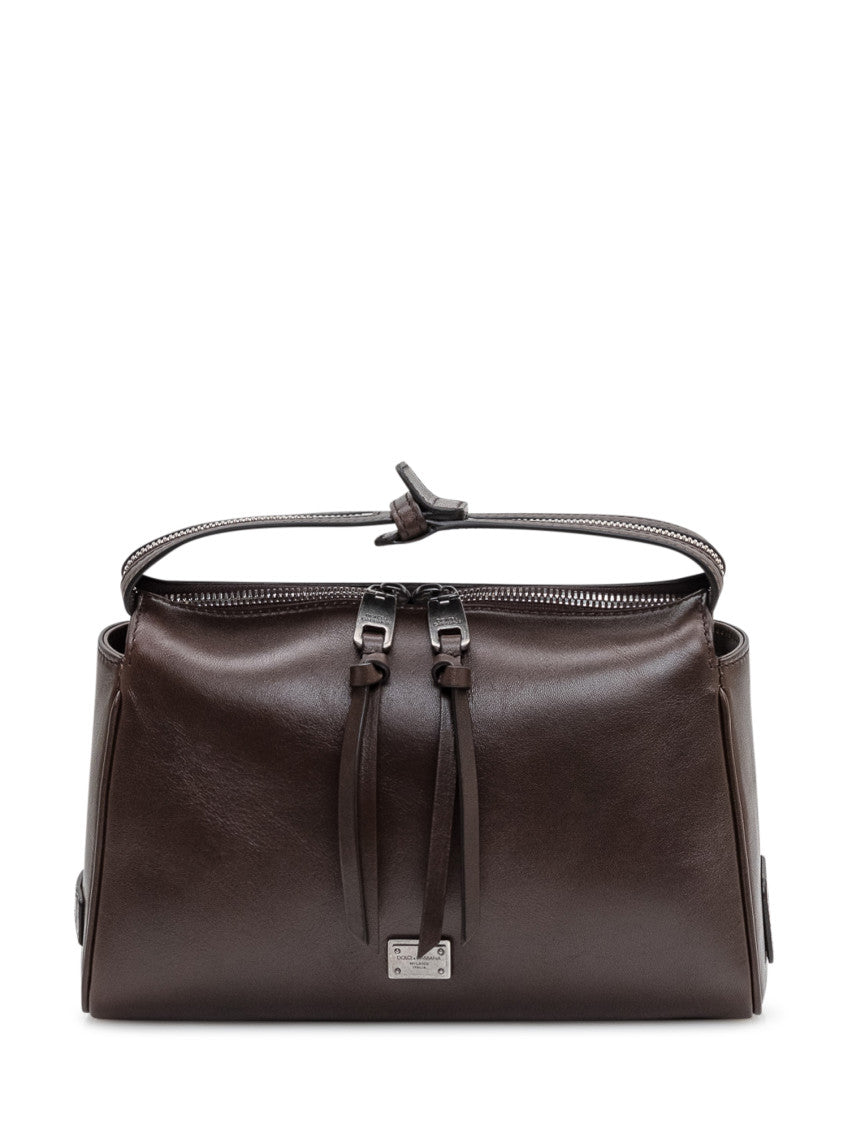 Brown Vittoria Medium Crossbody Bag 1