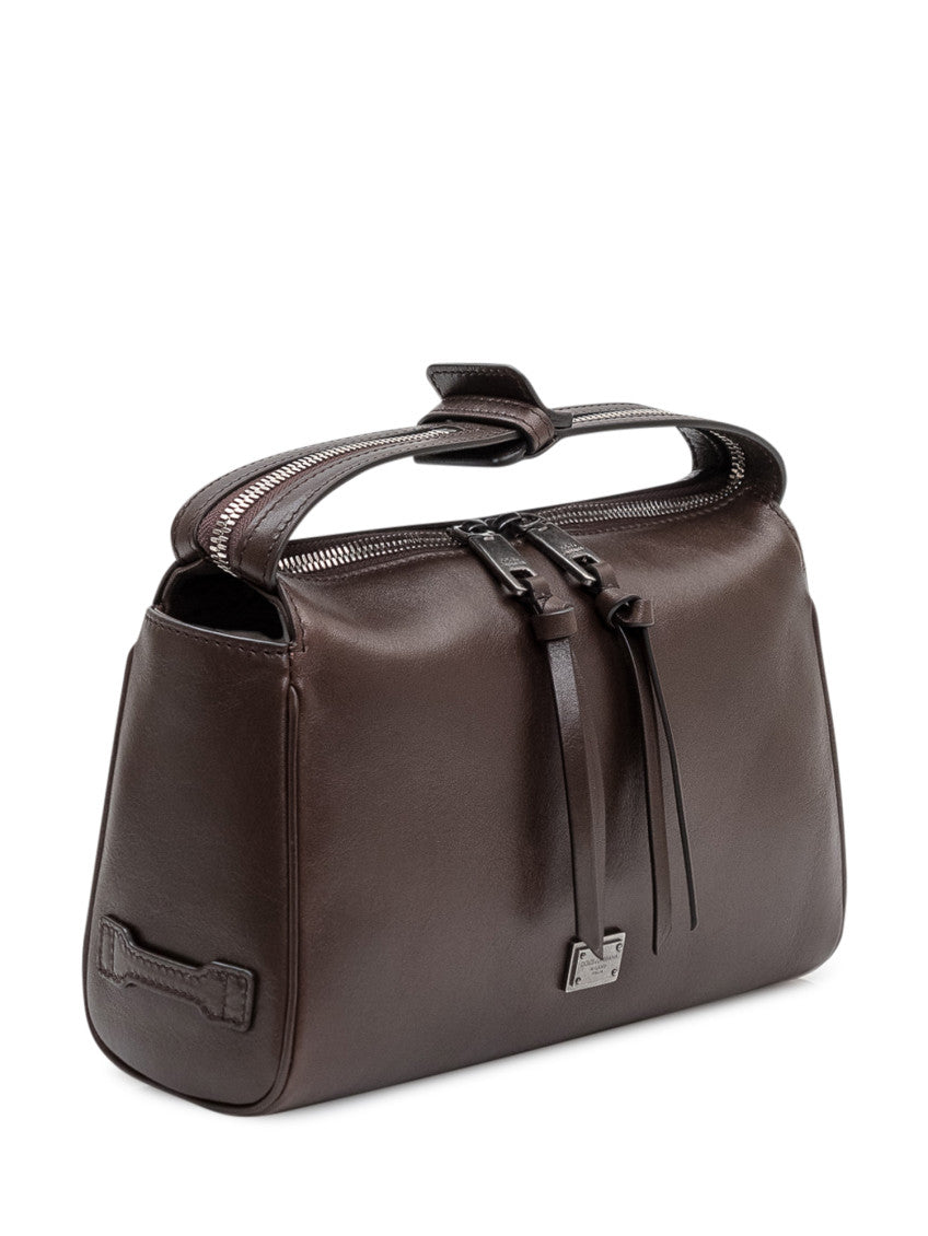 Brown Vittoria Medium Crossbody Bag 3