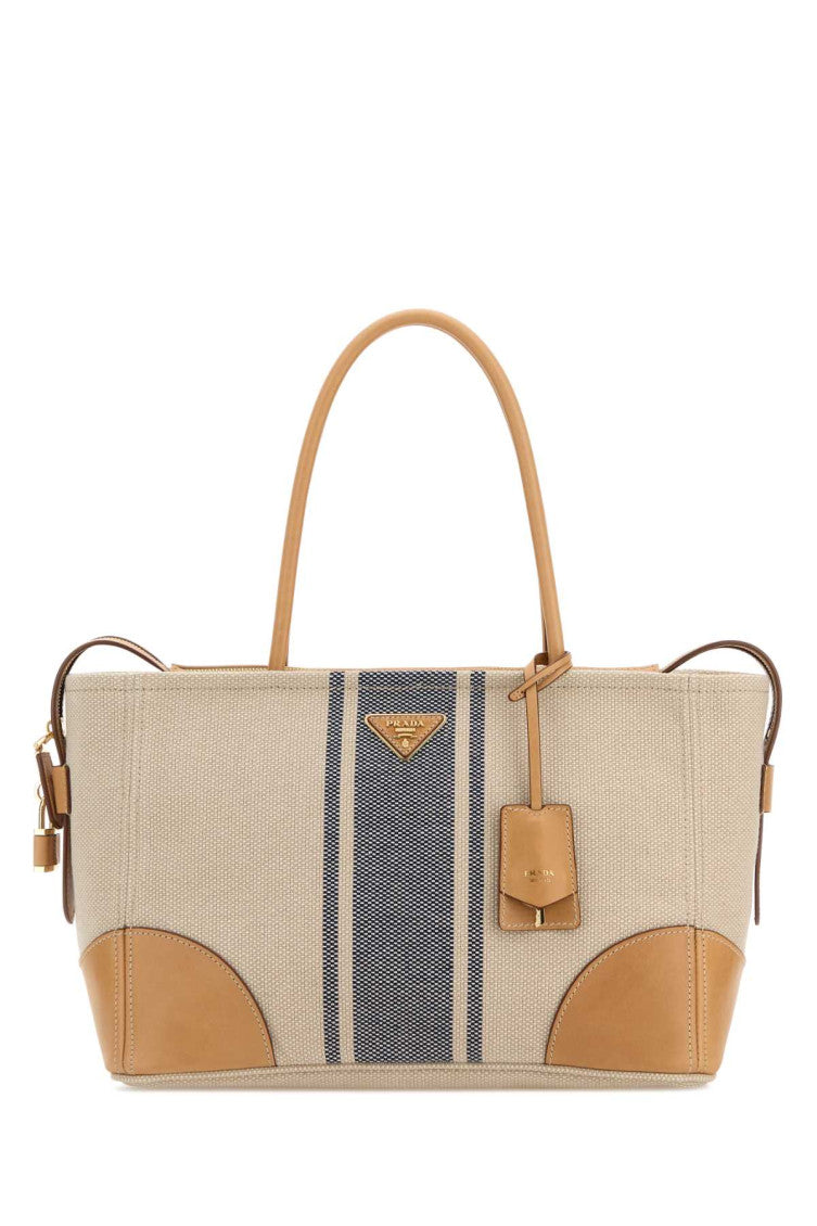 Beige Logo Large Tote 1