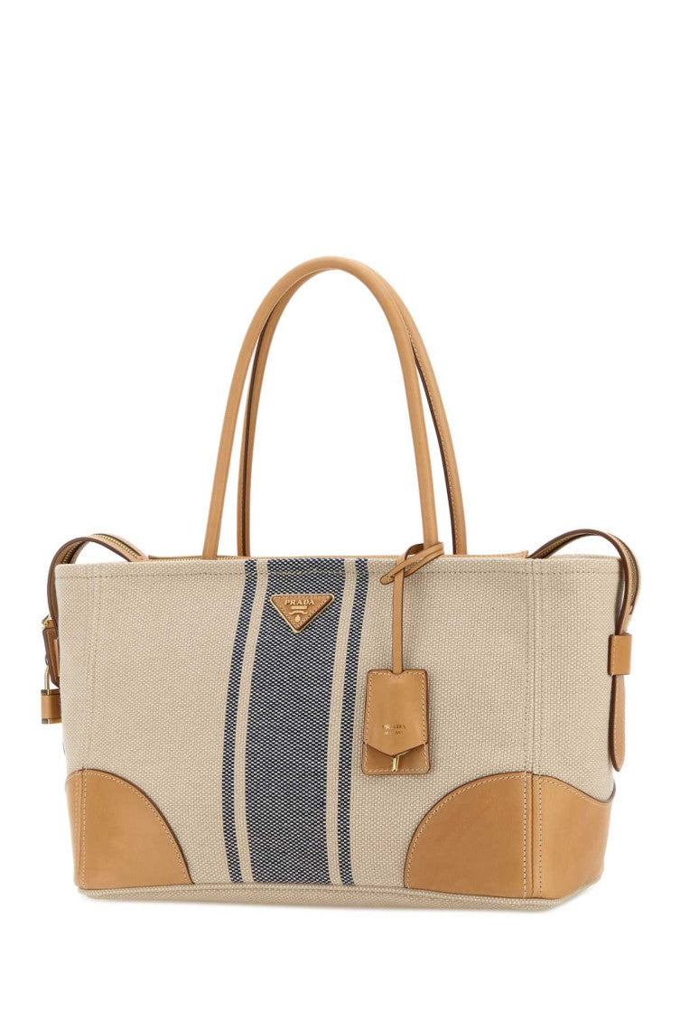 Beige Logo Large Tote 2