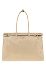 Beige Bonnie Top Zip Extra Large Tote 1