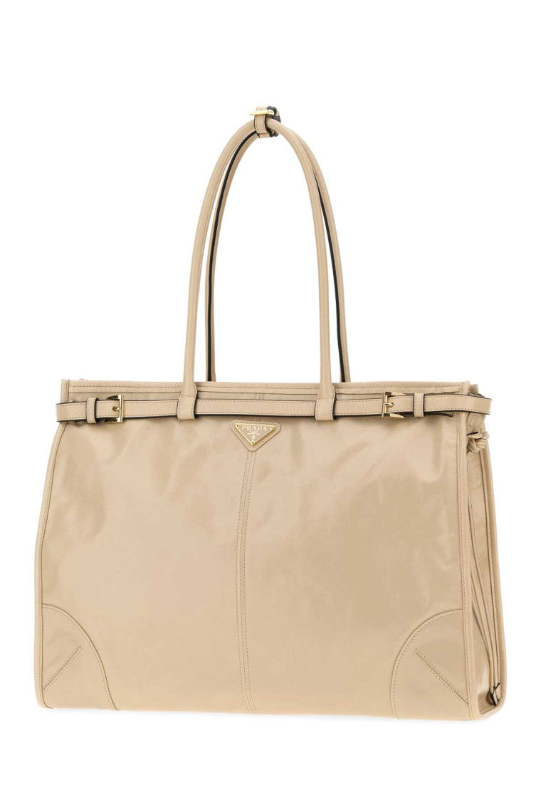 Beige Bonnie Top Zip Extra Large Tote 2