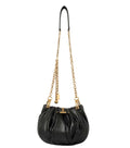 Black Plisse Medium Shoulder Bag 1