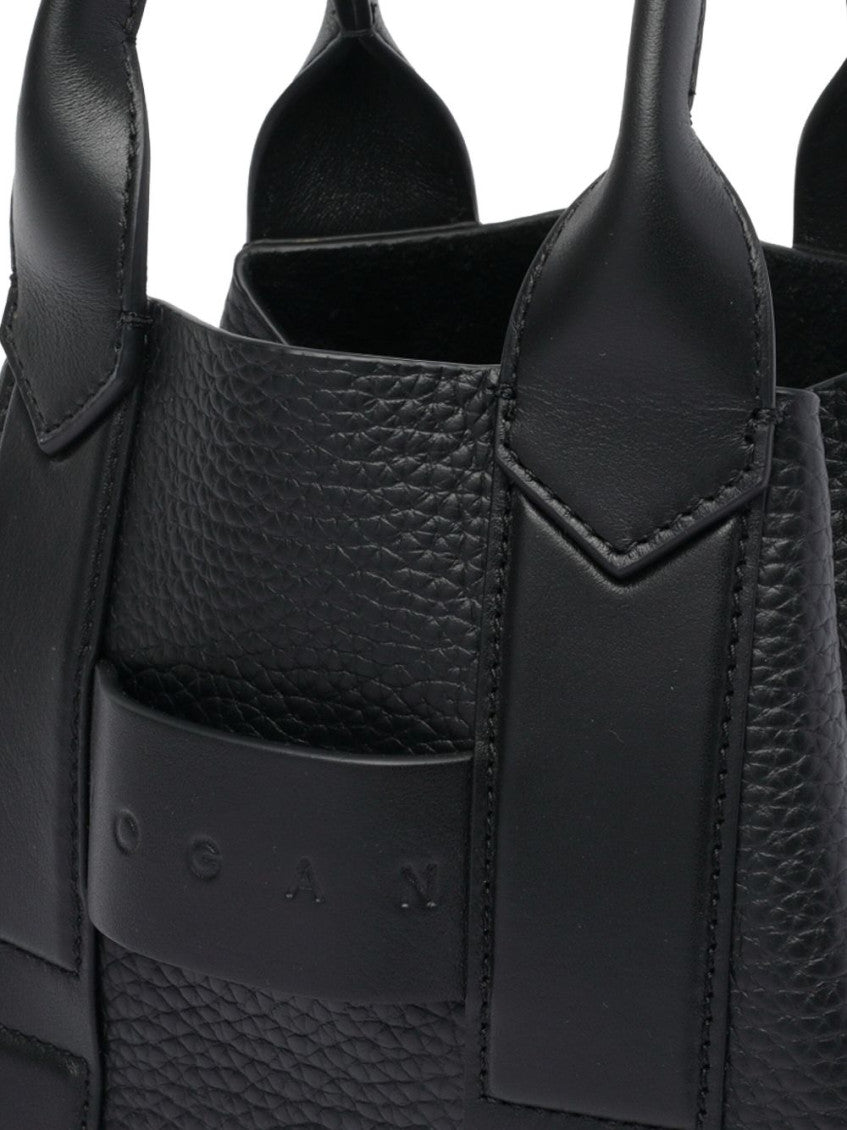 Black Script Small Tote 2