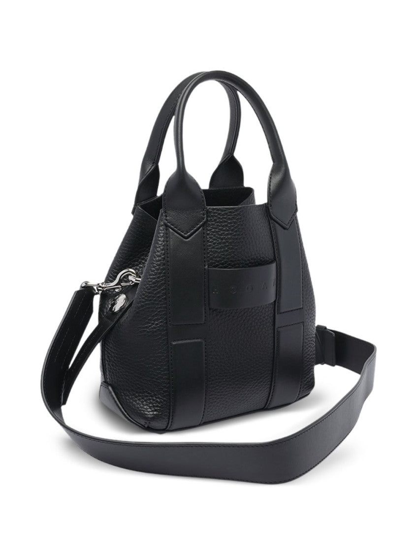 Black Script Small Tote 4