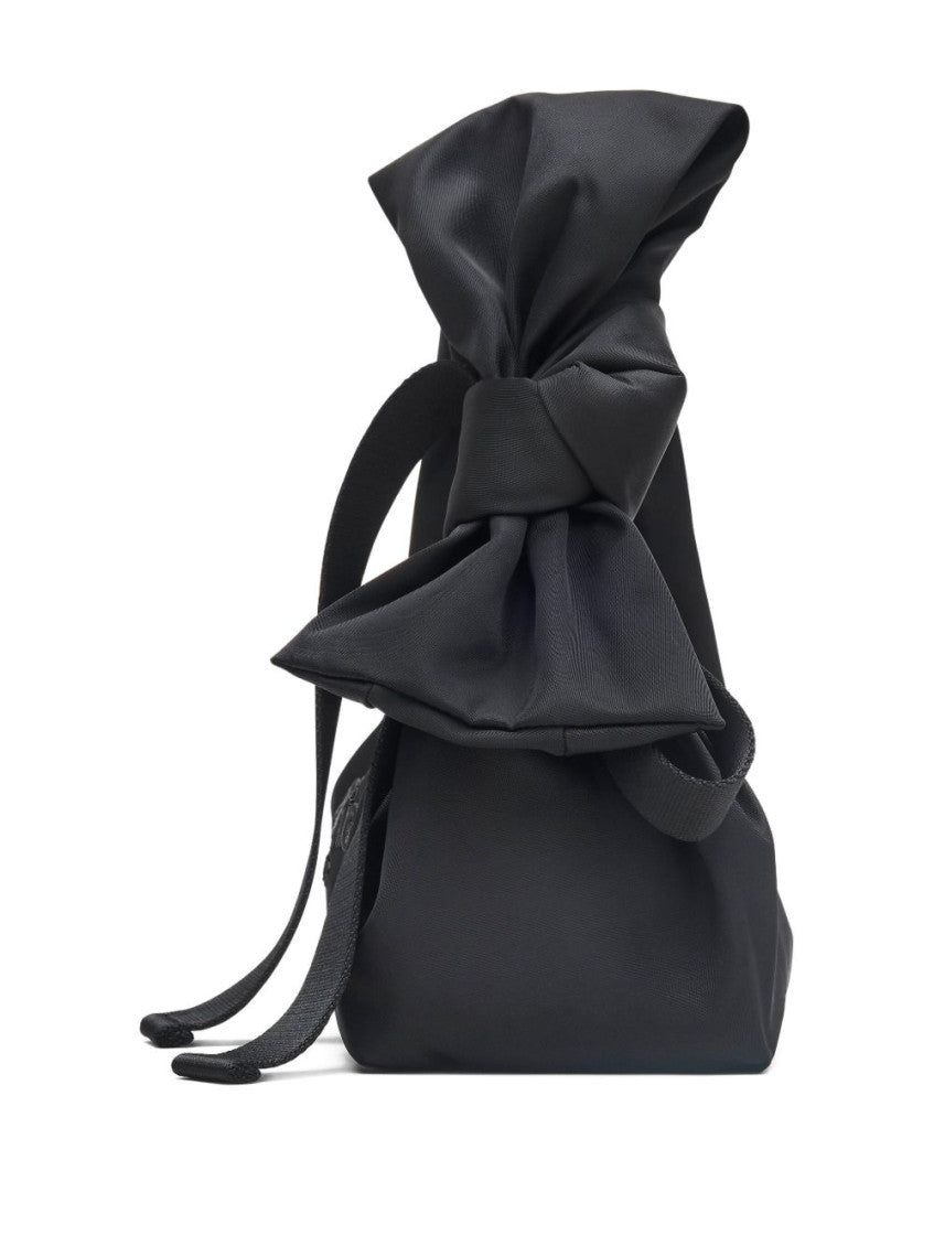 Black The Bow Mini Sack Bag 3