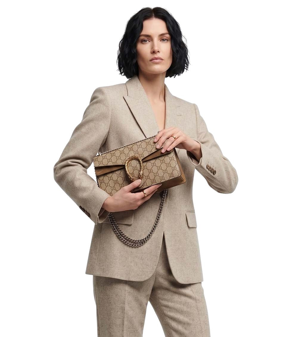 Beige Dionysus Medium Shoulder Bag 5