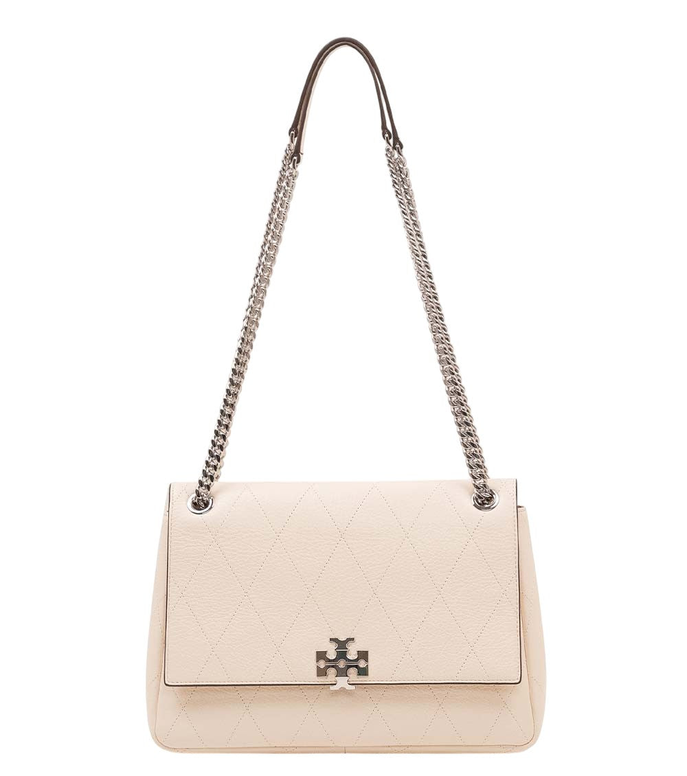 Light Cream Charlie Medium Shoulder Bag 1
