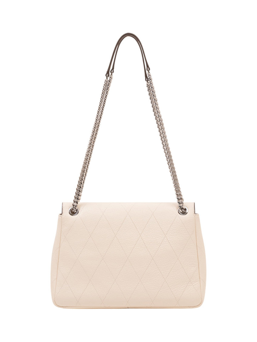 Light Cream Charlie Medium Shoulder Bag 3