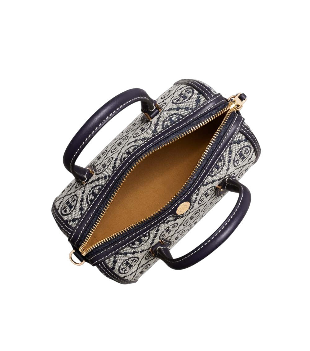 Navy Blue T Monogram Mini Duffle Bag 3