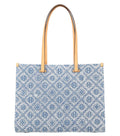 Blue T Monogram Large Tote 1