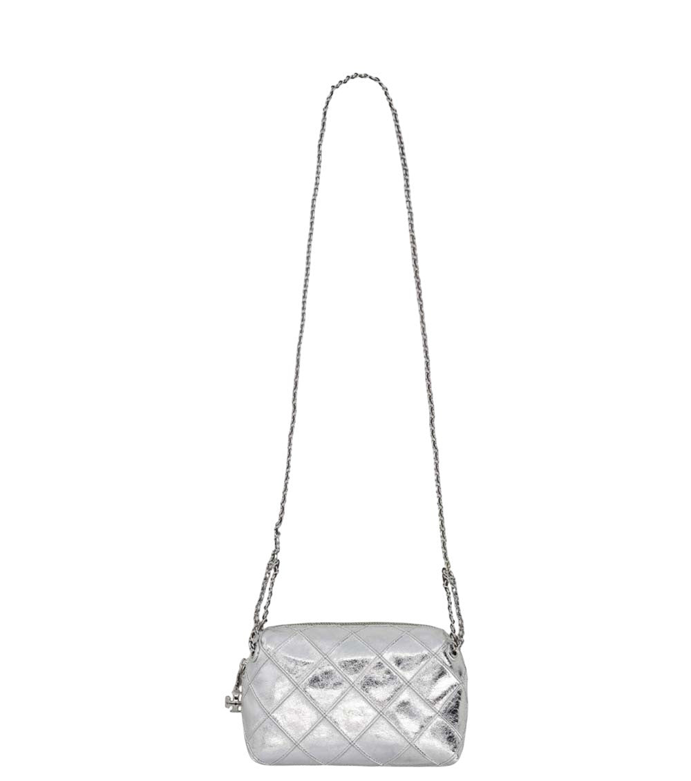 Silver Fleming Mini Crossbody Bag 2