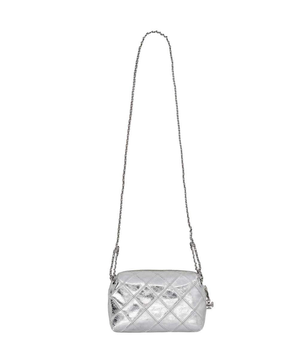 Silver Fleming Mini Crossbody Bag 3