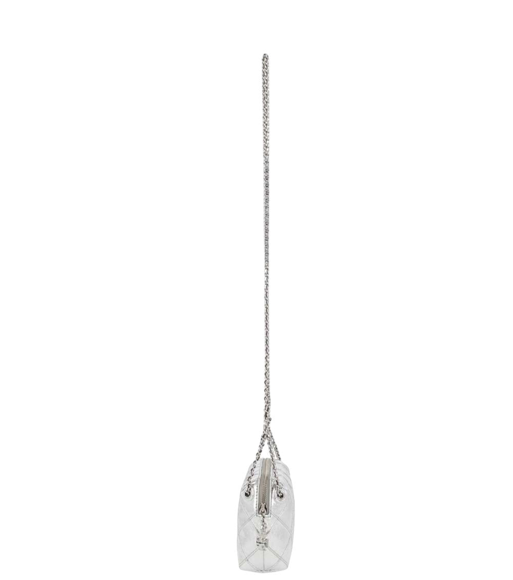 Silver Fleming Mini Crossbody Bag 4