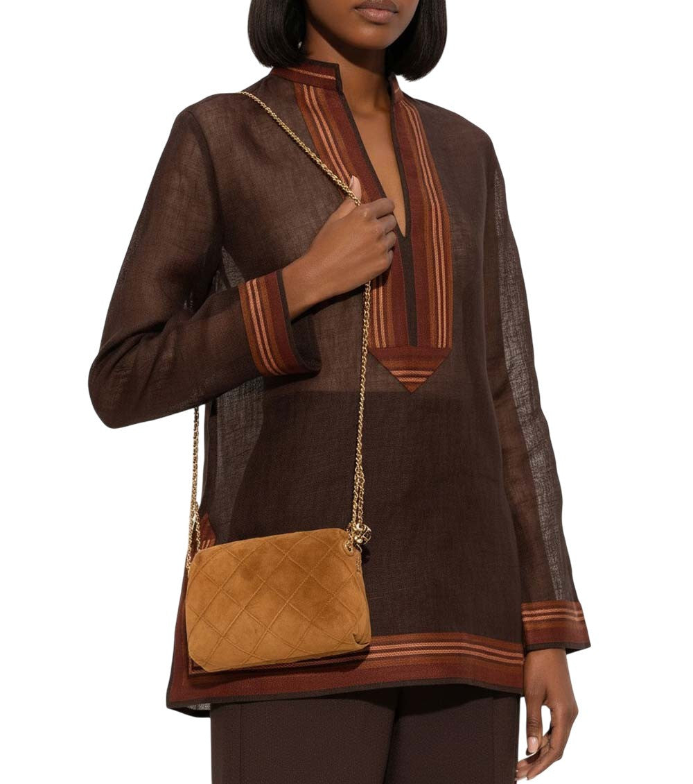 Brown Fleming Mini Crossbody Bag 5