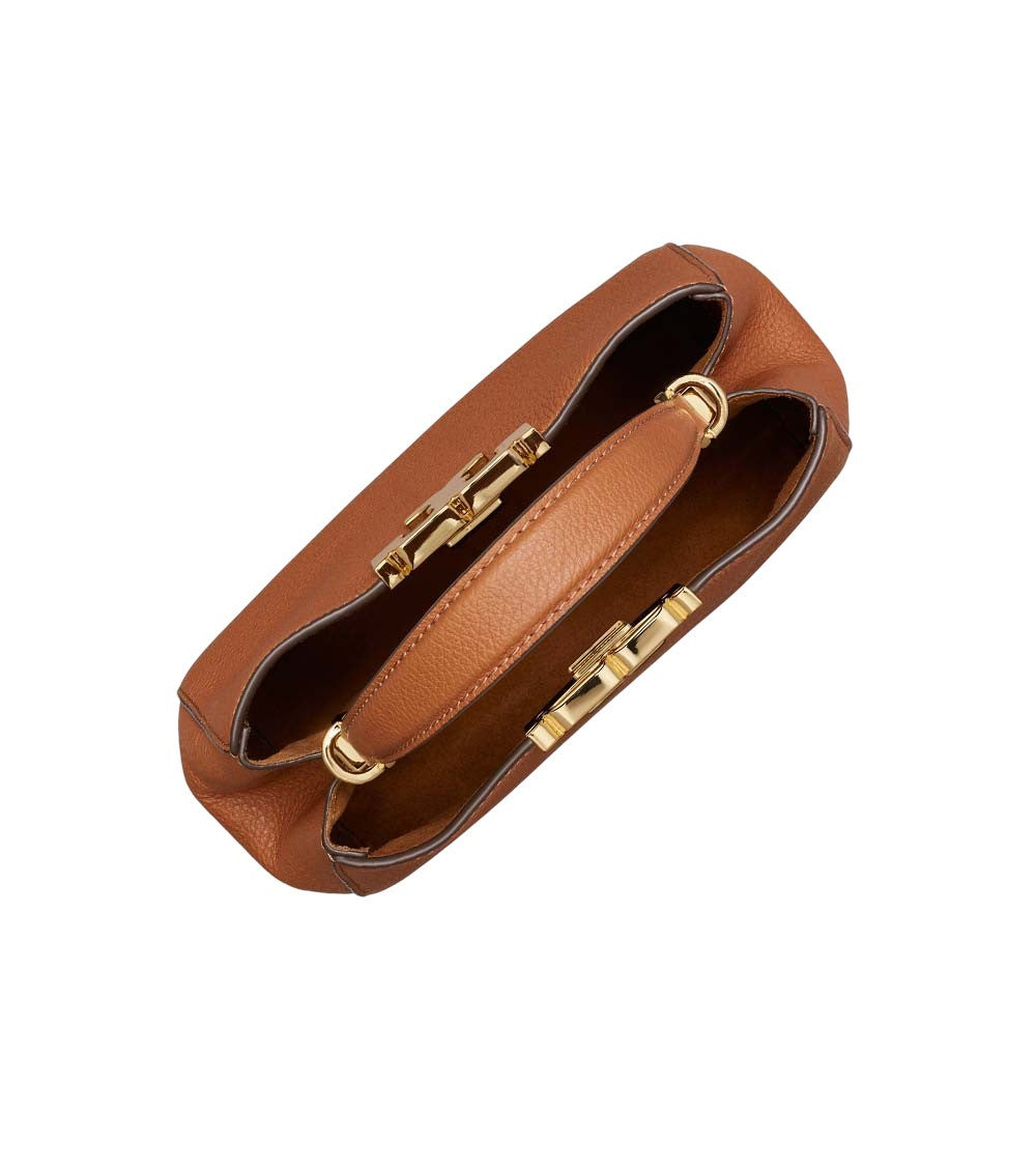 Tan Eleanor Mini Satchel 3