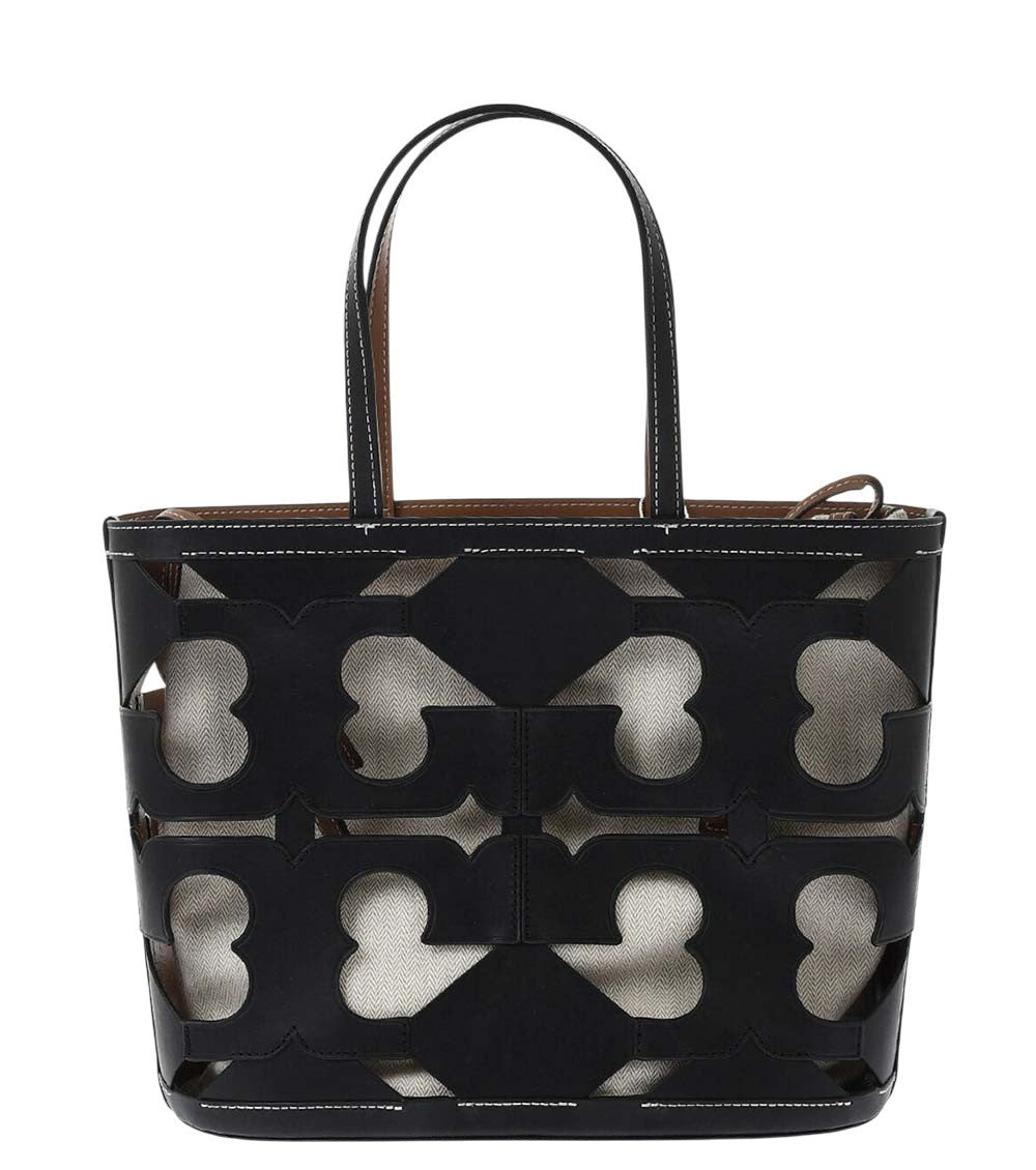 Black Cutout Small Tote 1