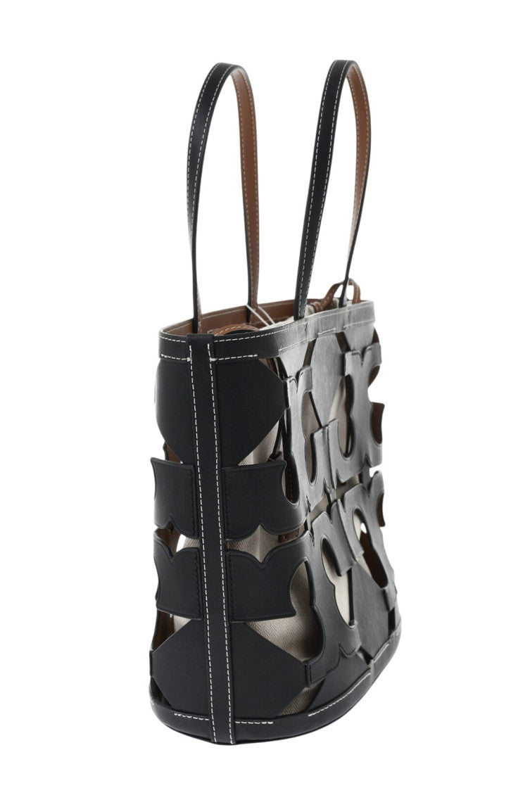 Black Cutout Small Tote 2