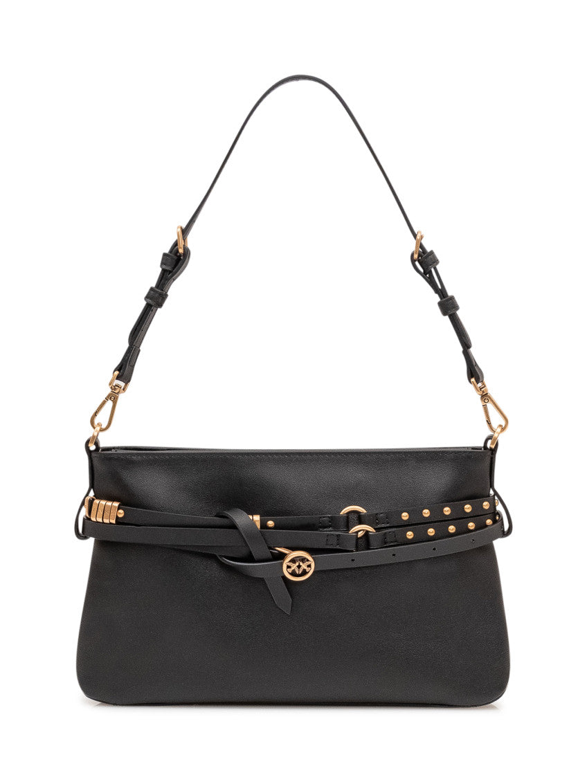 Black Logo Small Shoulder Bag 1
