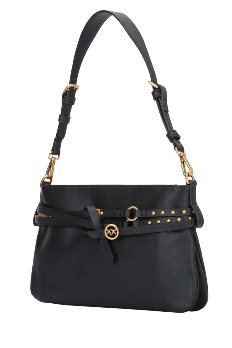 Black Logo Small Shoulder Bag 2