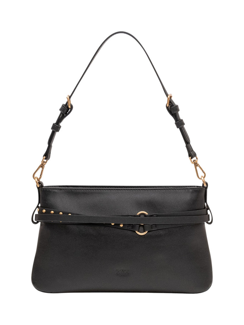 Black Logo Small Shoulder Bag 3