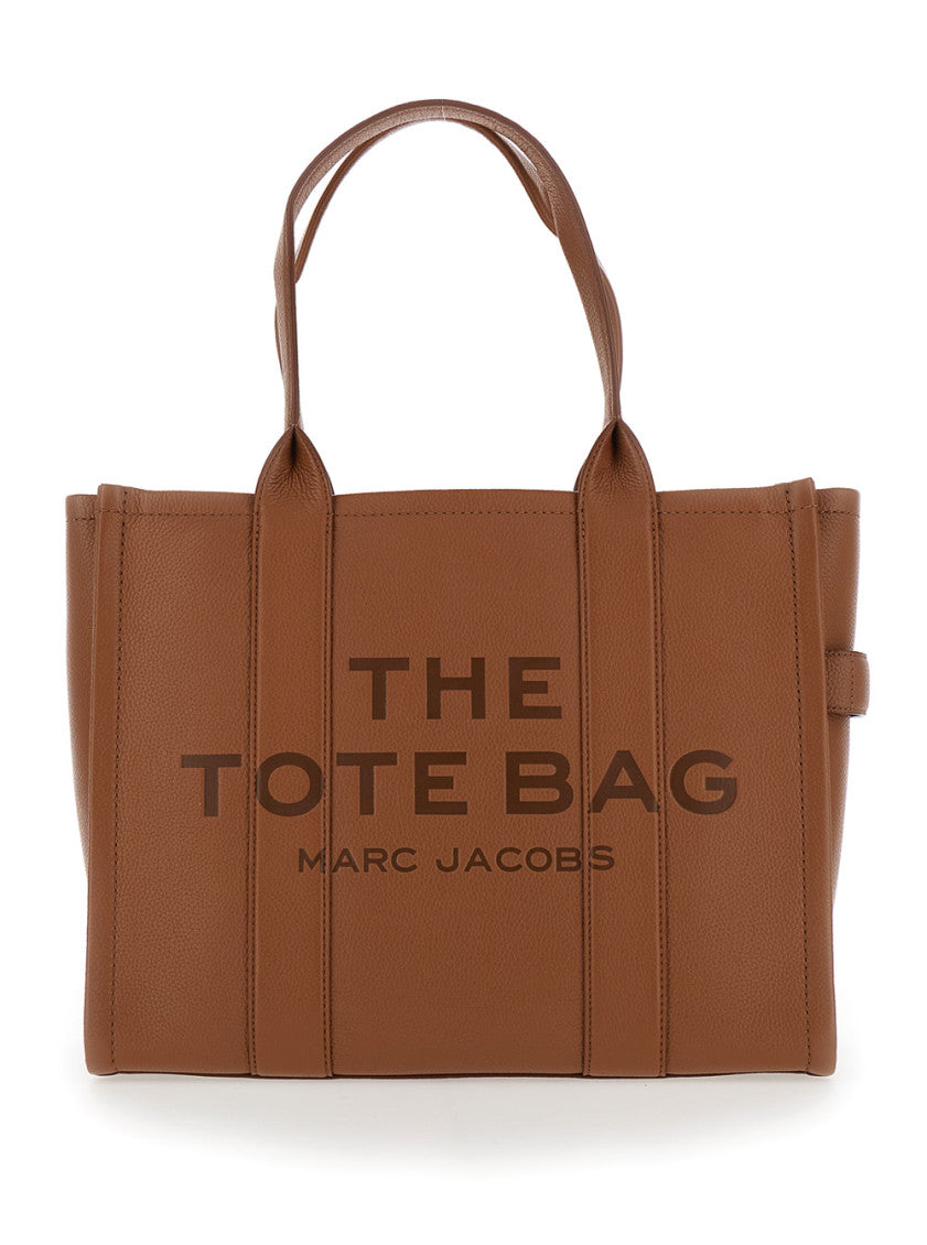 Brown The Top Zip Large Tote 1