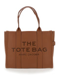 Brown The Top Zip Large Tote 1