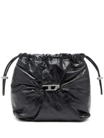 Black scrunch-d bucket Bag 1