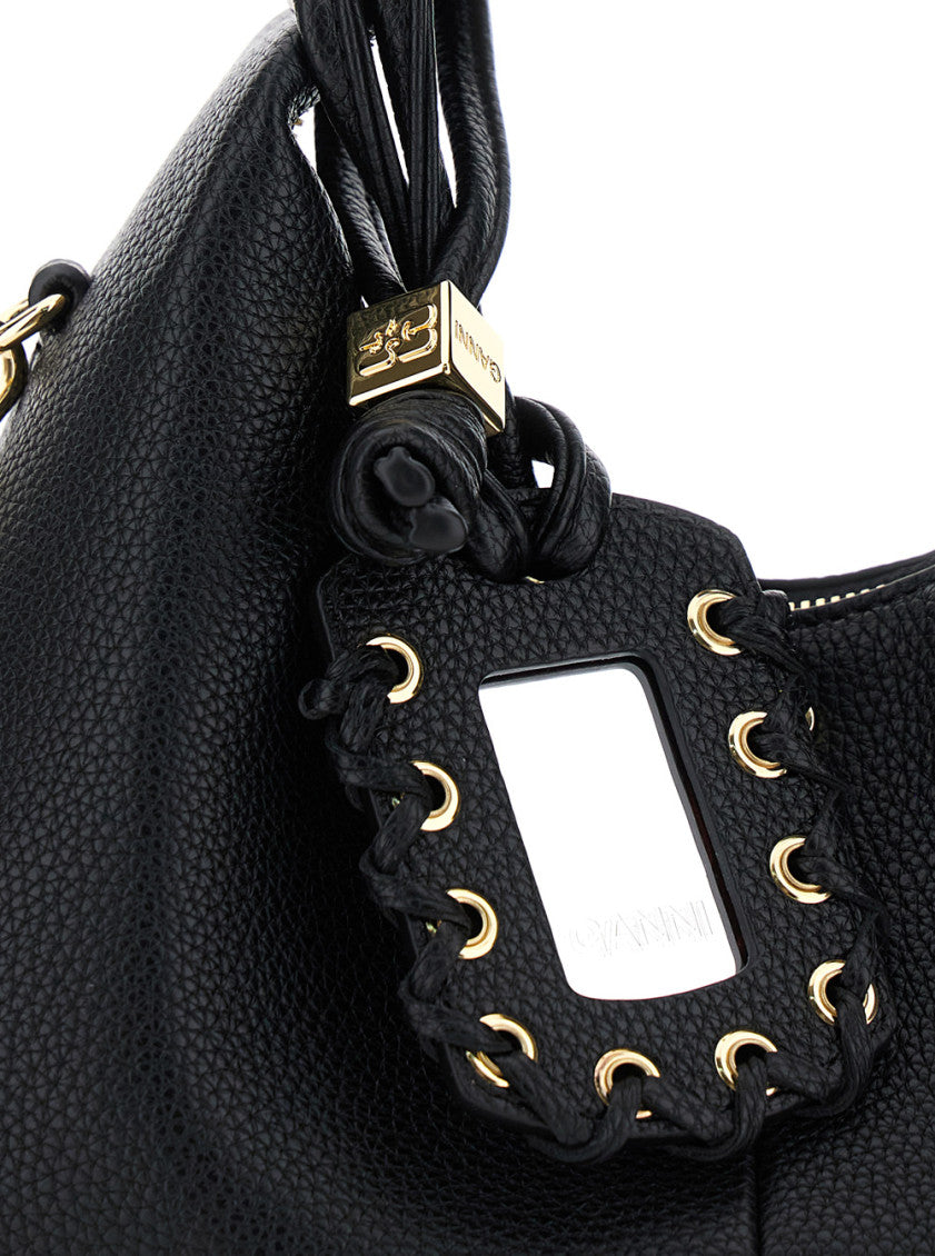Black Logo Mini Hobo 3
