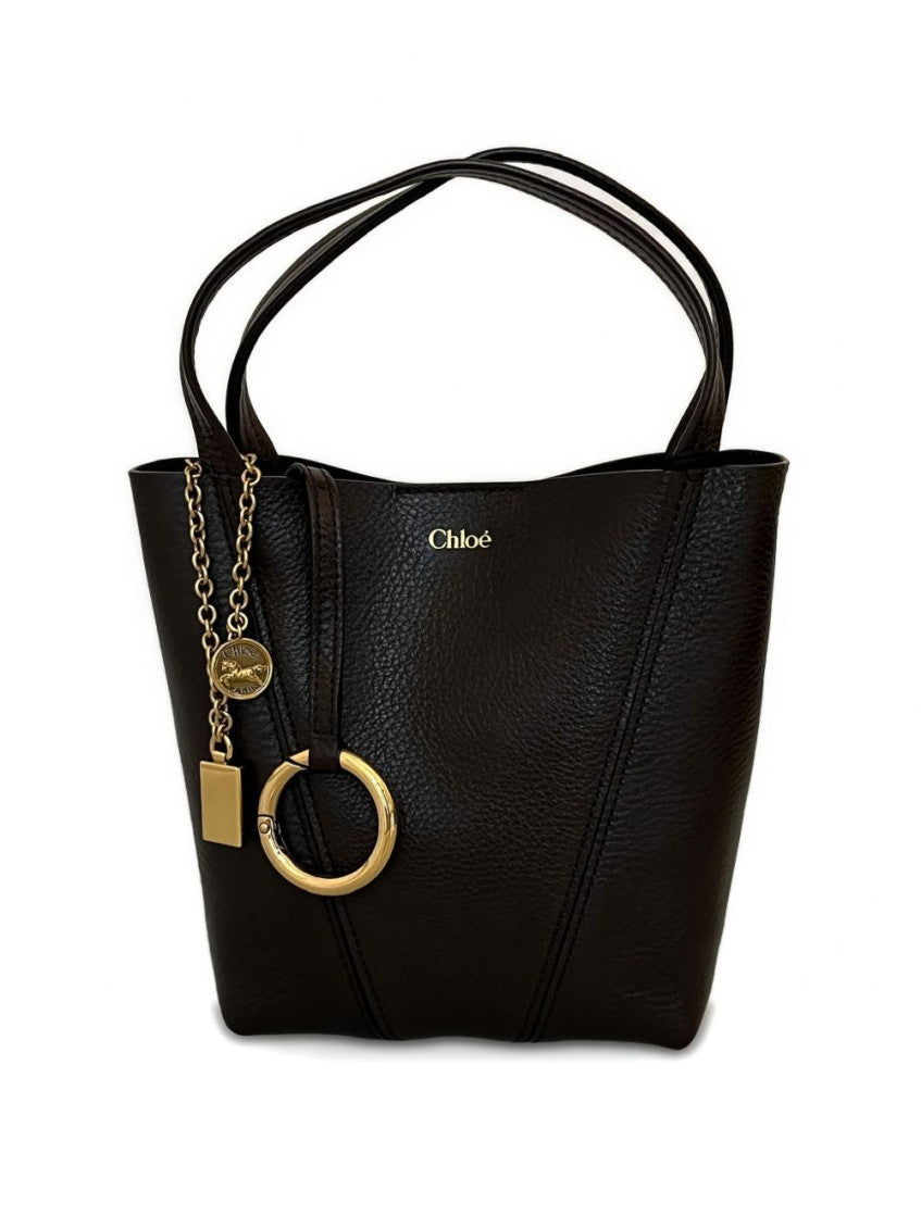 Dark Brown Spin Small Tote 2