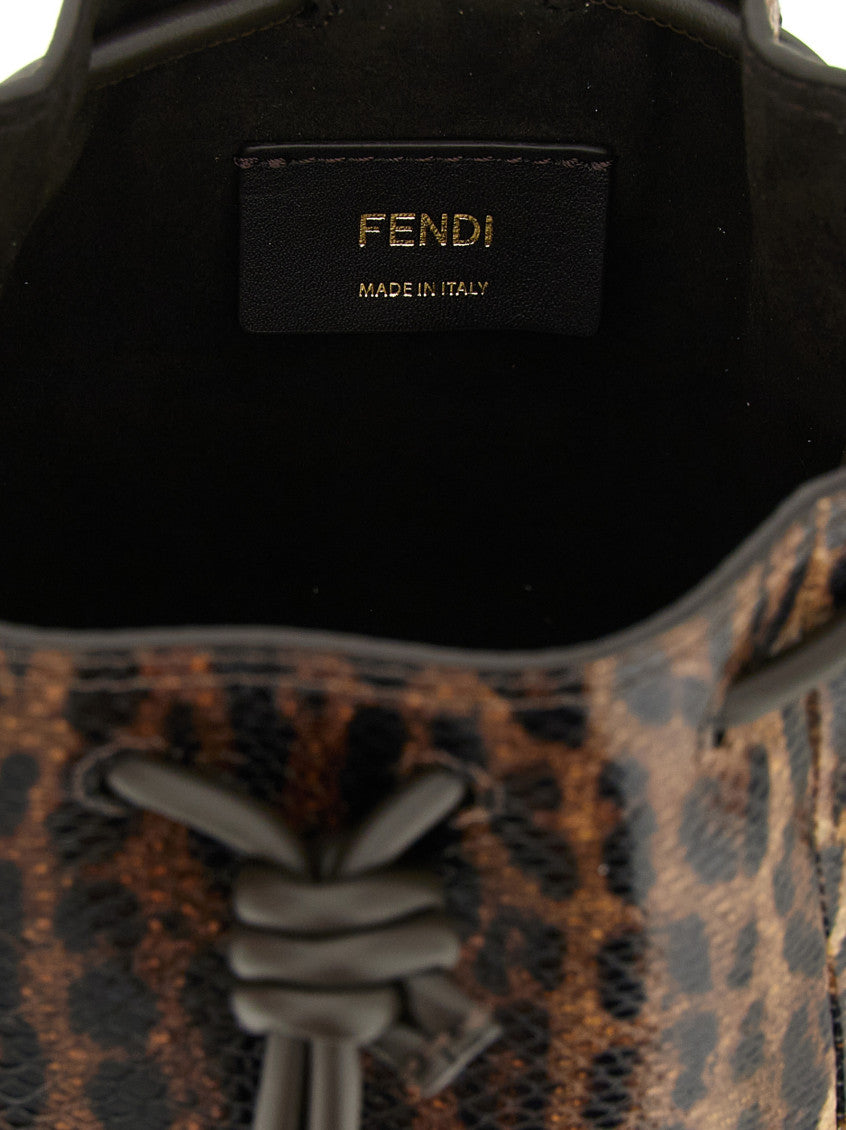 Brown Mon Tresor Bucket Bag 4