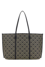 Navy Blue Perry T-monogram Large Tote 1
