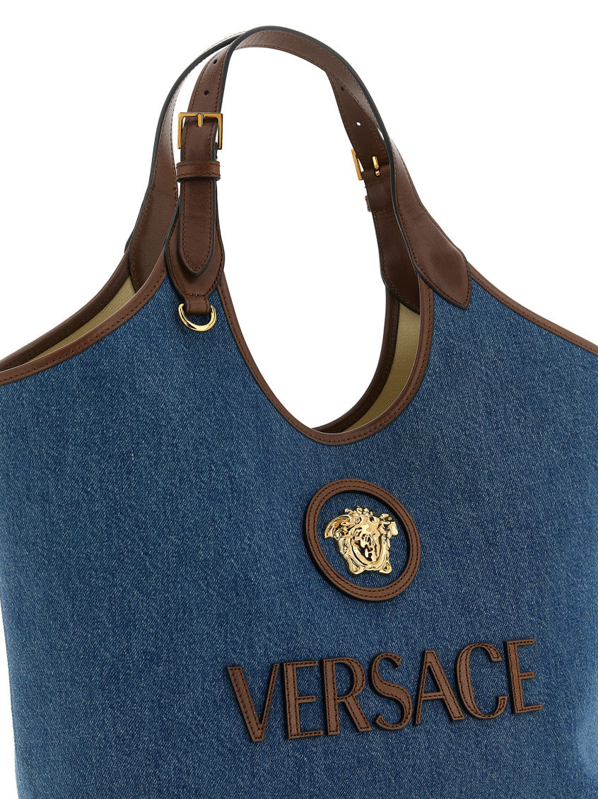 Denim La Medusa Tote 3