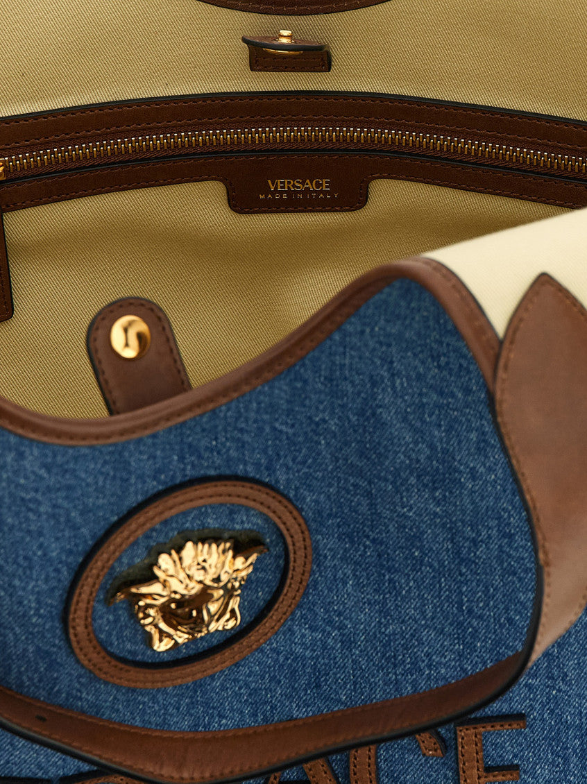 Denim La Medusa Tote 4