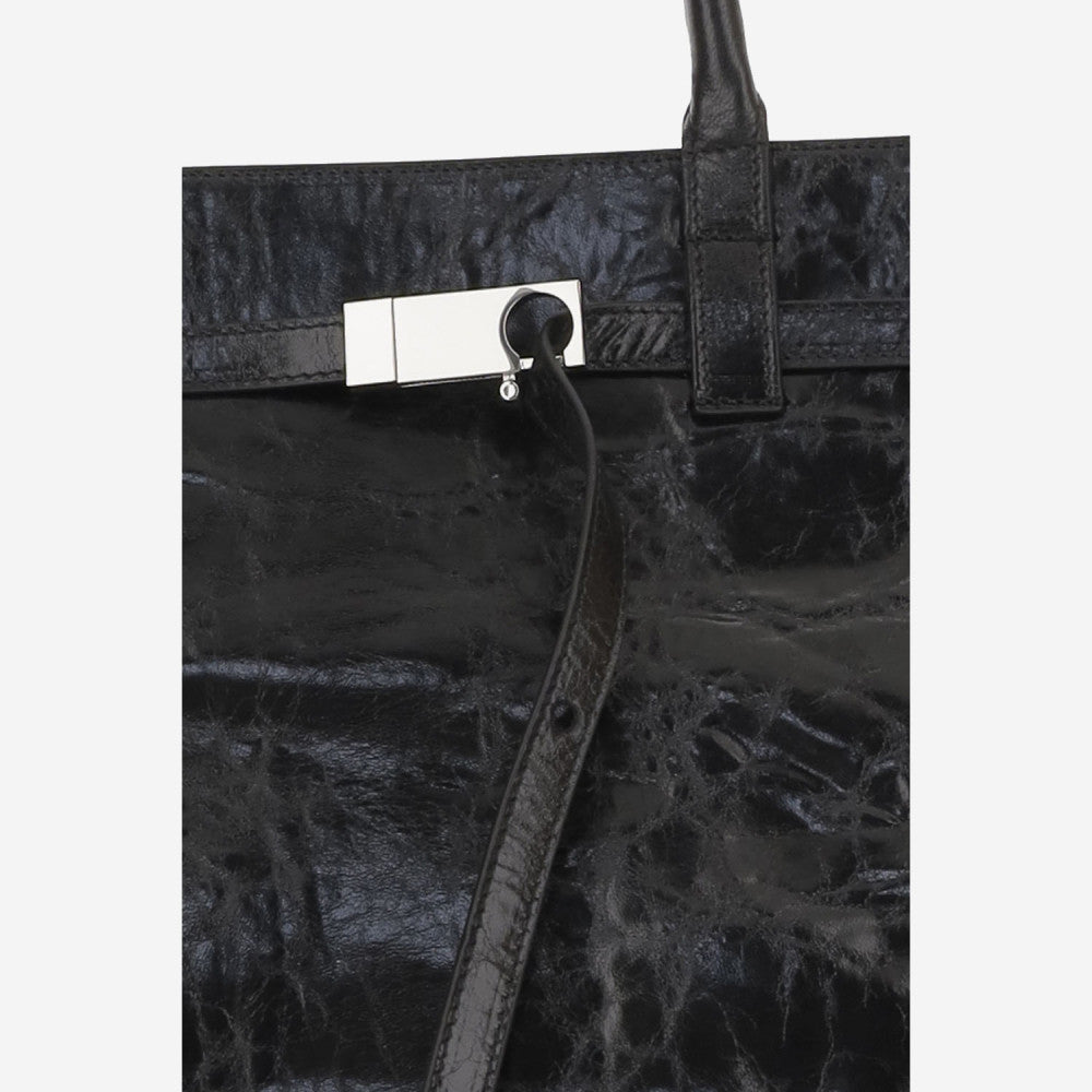 Black La Petite Top Zip Tote 4