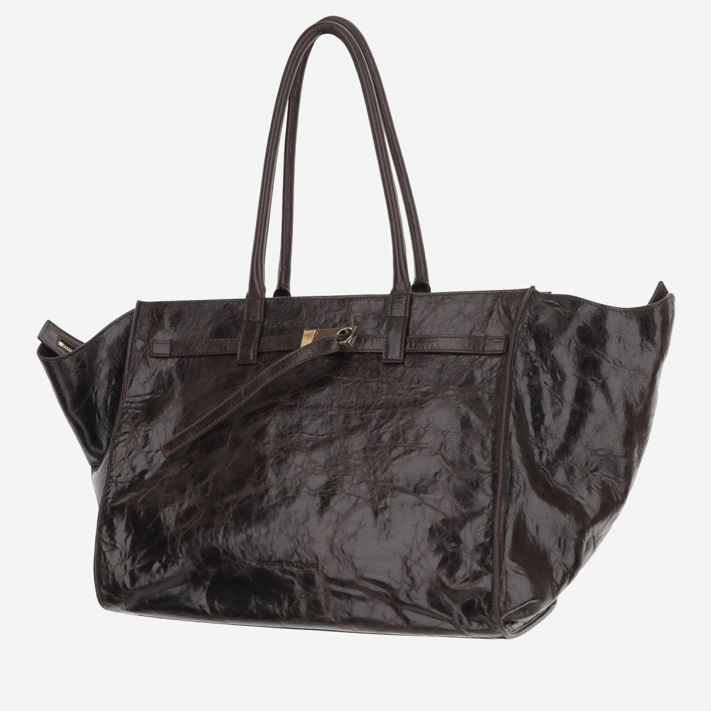 Dark Brown La Petite Top Zip Tote 2