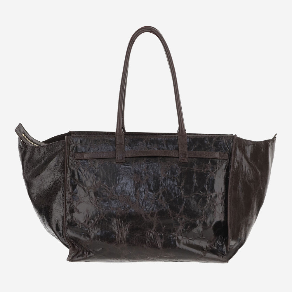 Dark Brown La Petite Top Zip Tote 3