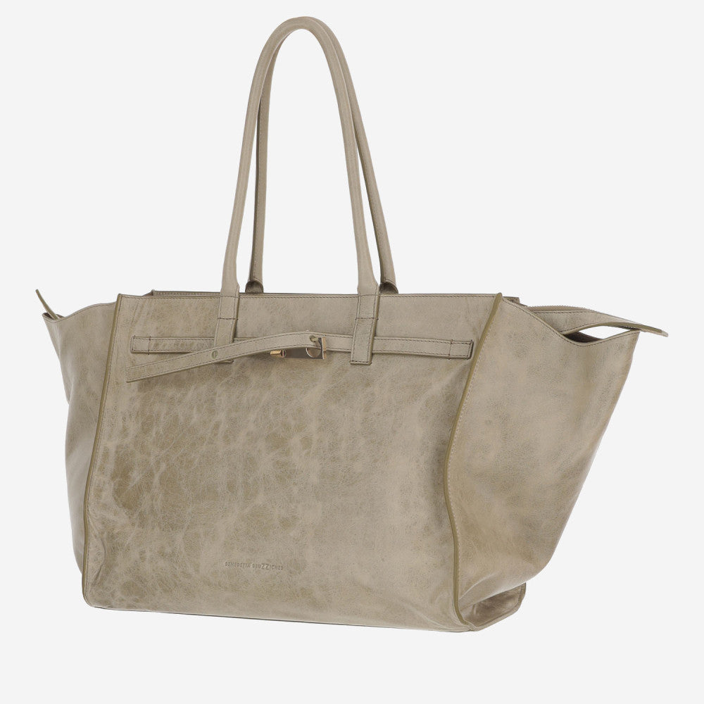 Beige La Petite Top Zip Tote 2