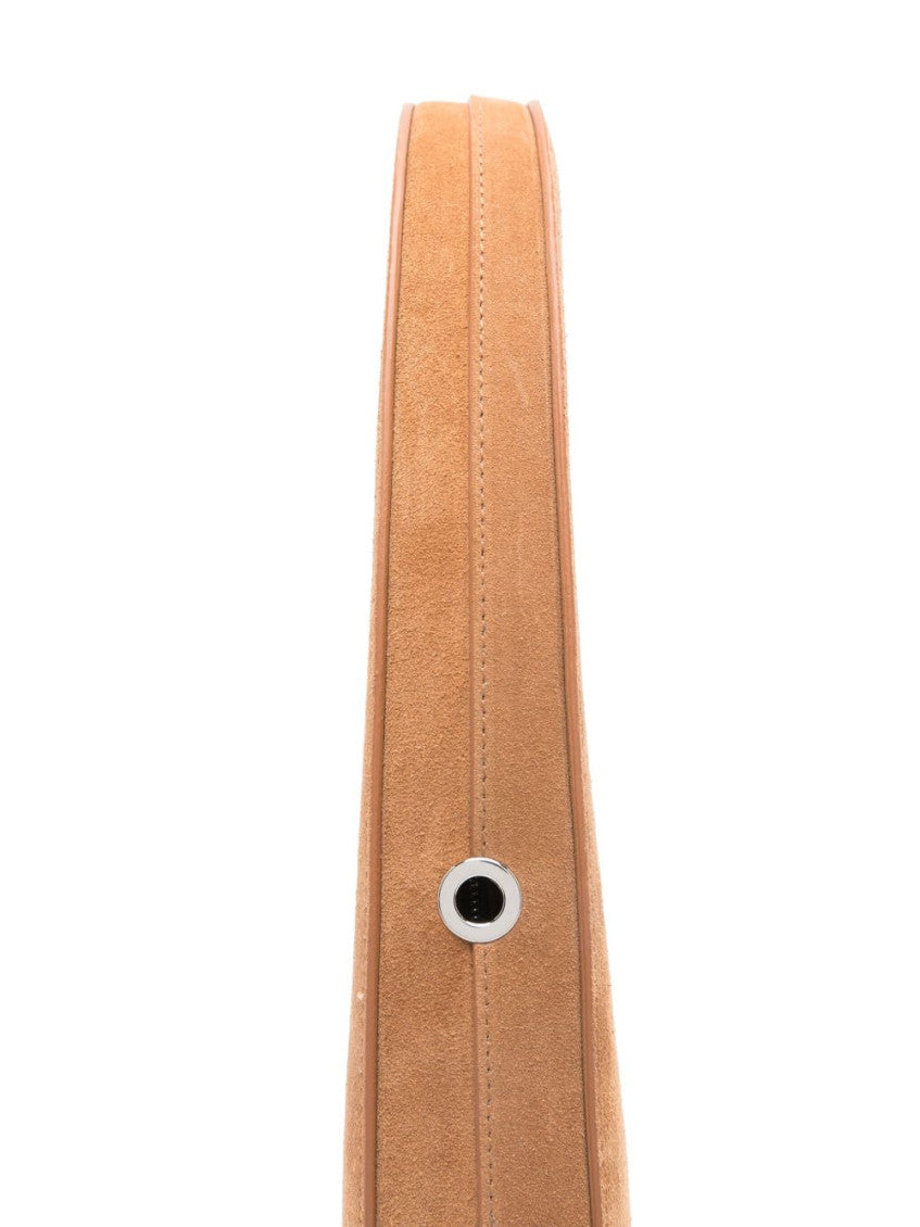 Brown Swipe Suede Shoulder Bag 2