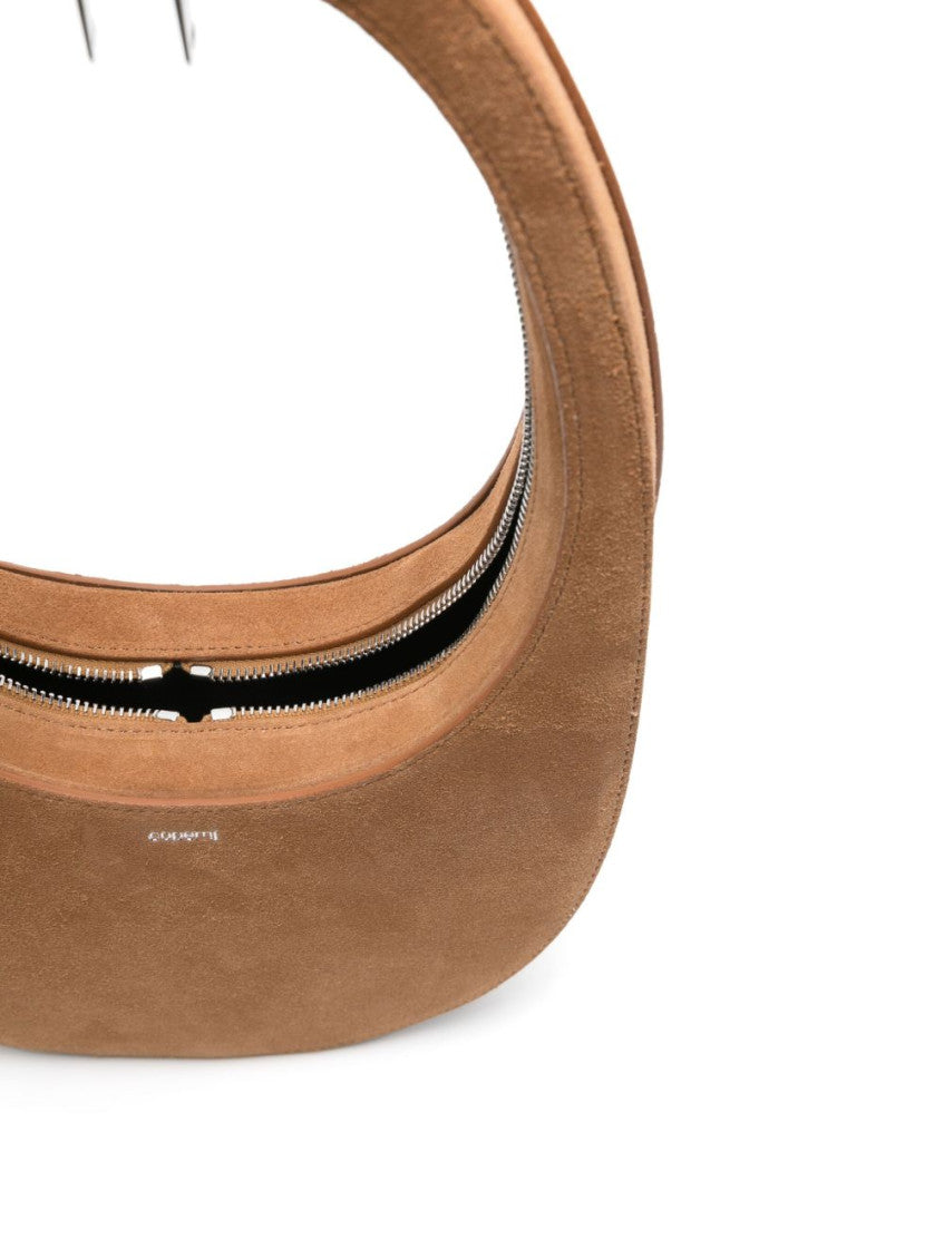 Brown Swipe Suede Shoulder Bag 5