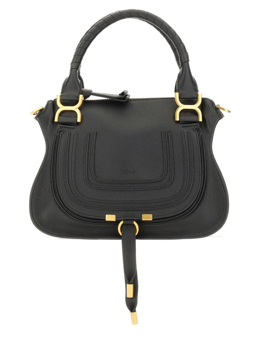 Black Marcie Top Zip Small Tote 1