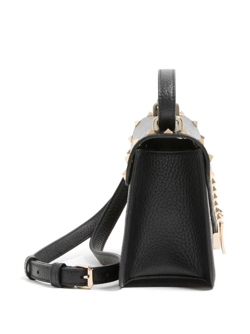 Black Rockstud Small Shoulder Bag 4