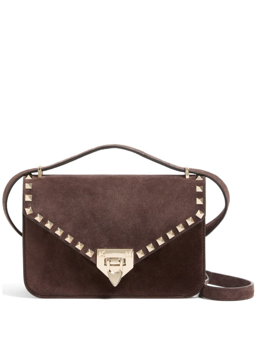 Brown Rockstud Small Shoulder Bag 1