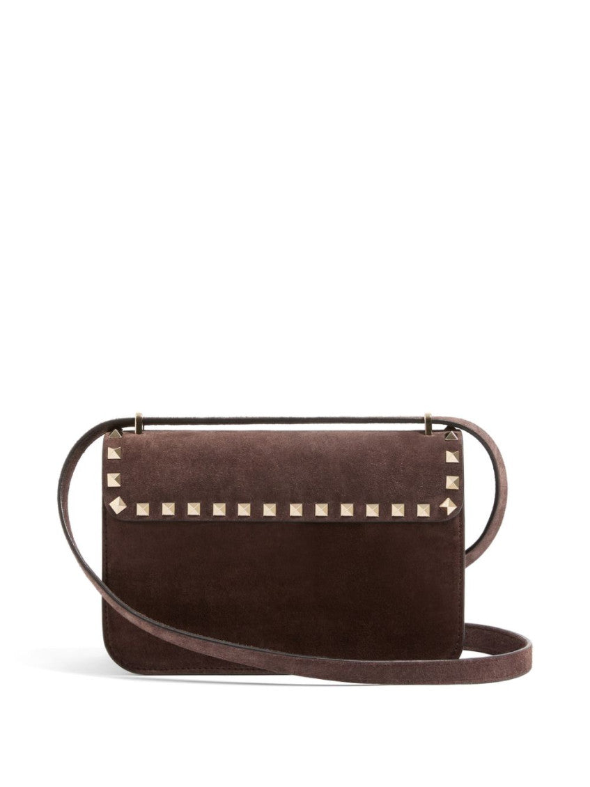 Brown Rockstud Small Shoulder Bag 2