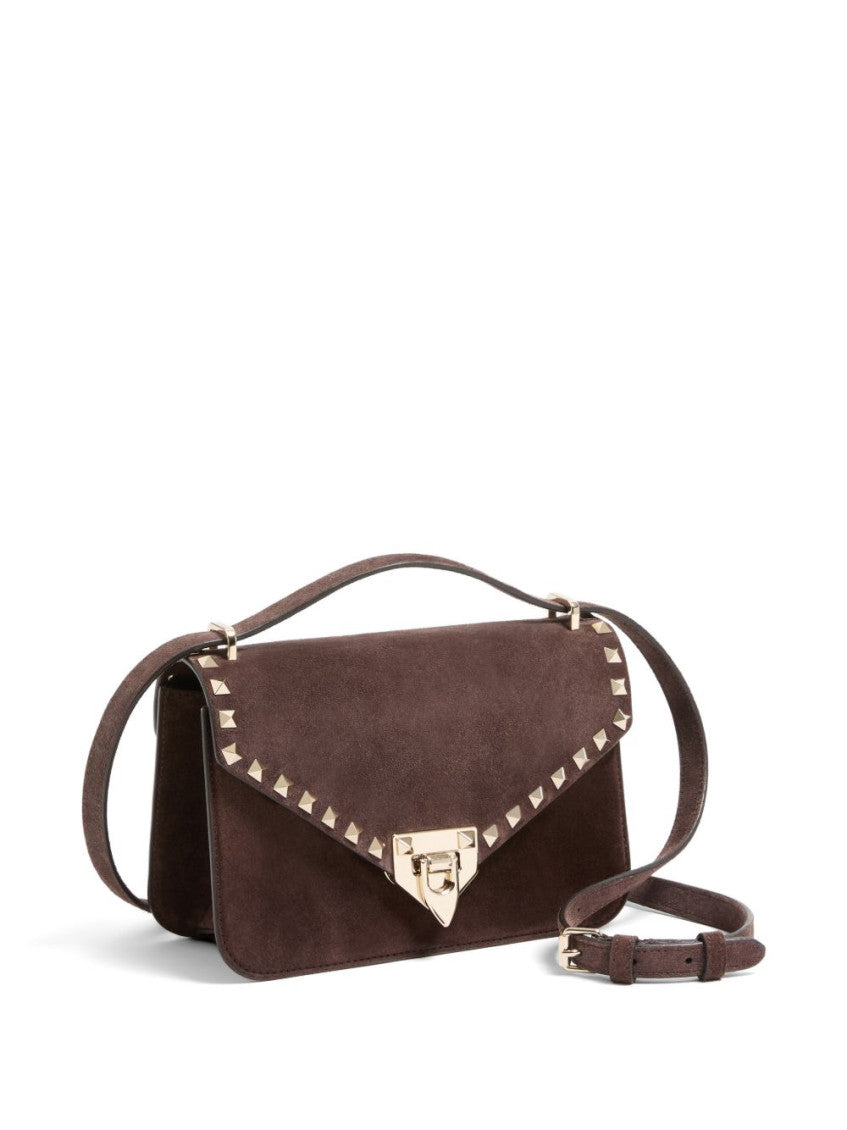 Brown Rockstud Small Shoulder Bag 3