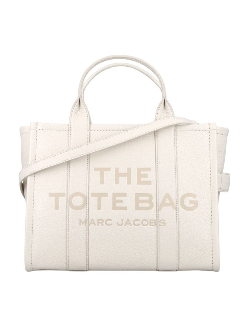 White The Top Zip Medium Tote 1