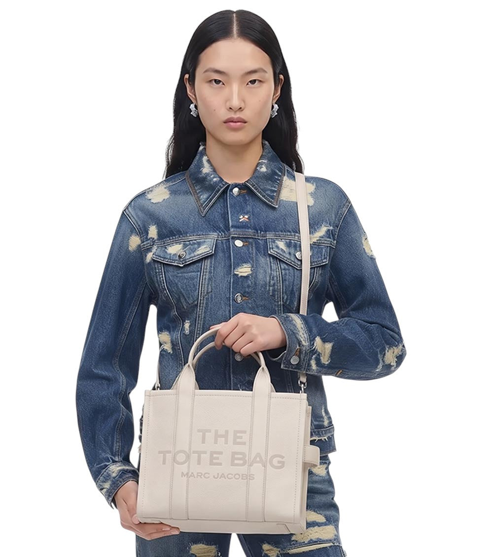 White The Top Zip Medium Tote 5