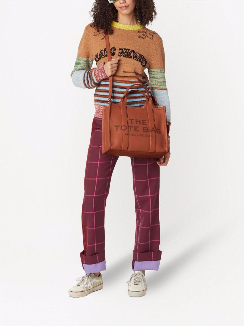 Brown The Top Zip Medium Tote 4