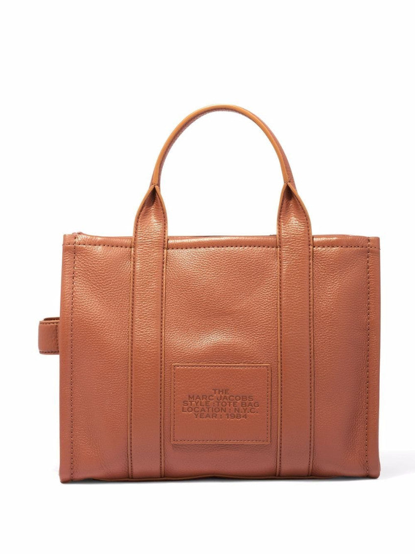 Brown The Top Zip Medium Tote 5