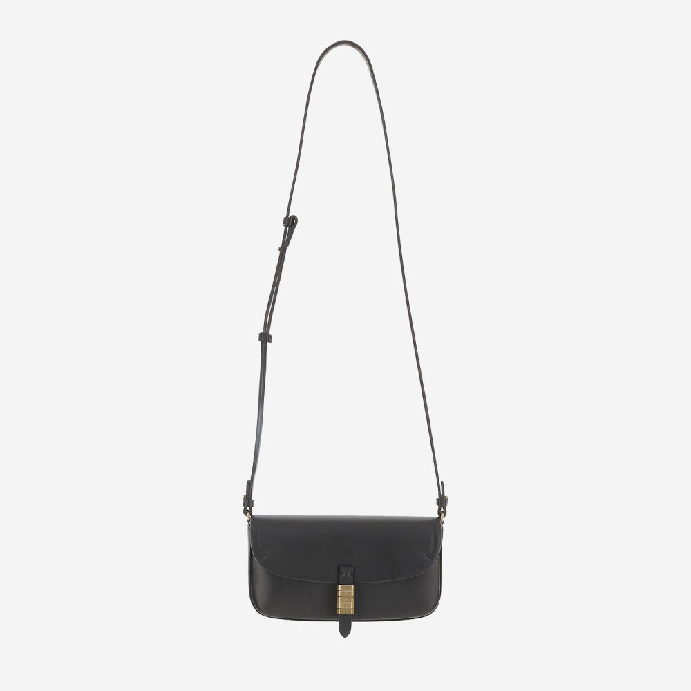 Black Saddle Shoulder Bag 1